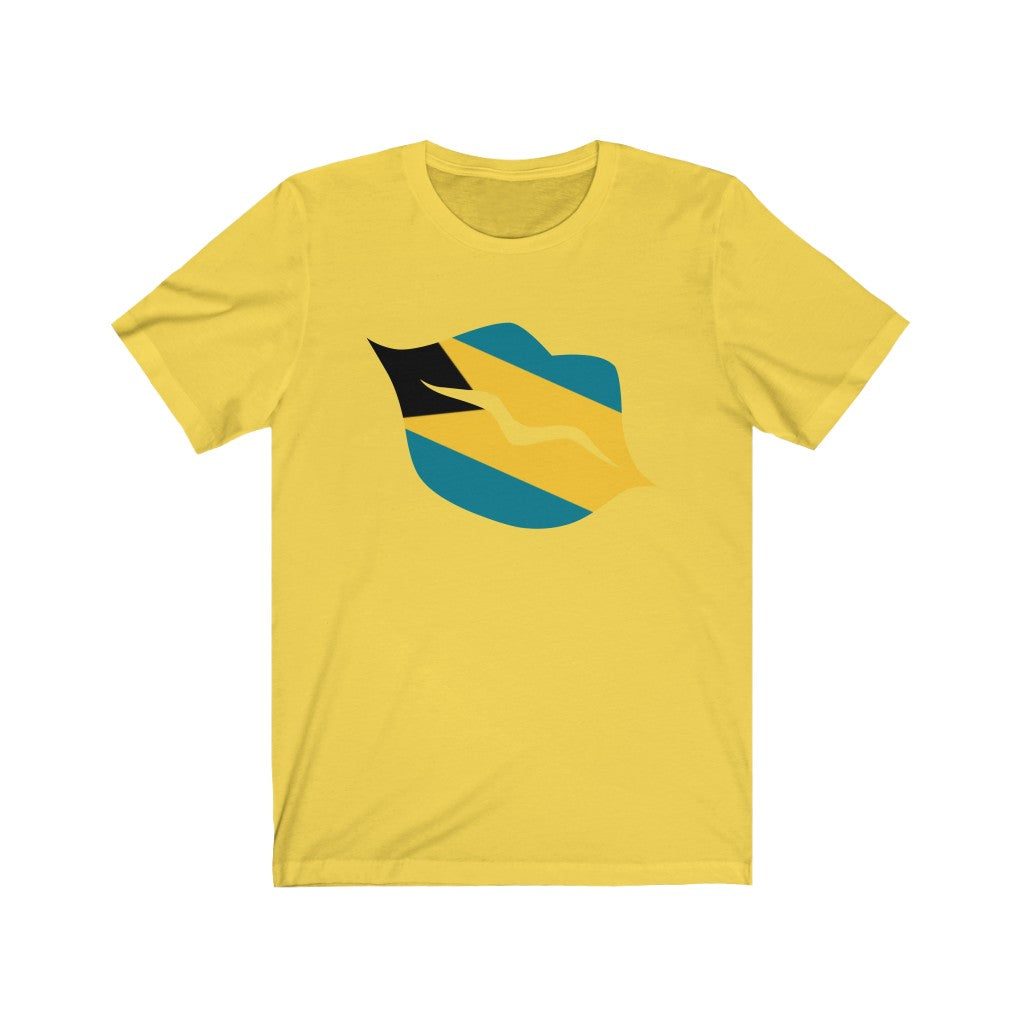 Bahamas Lips Flag Premium Tee - Unisex