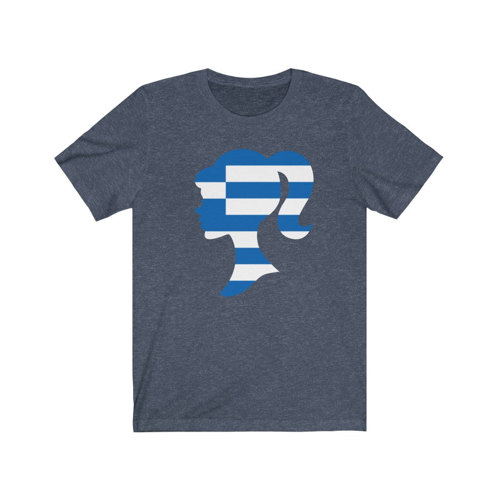 Greece Girl Flag Premium Tee - Unisex