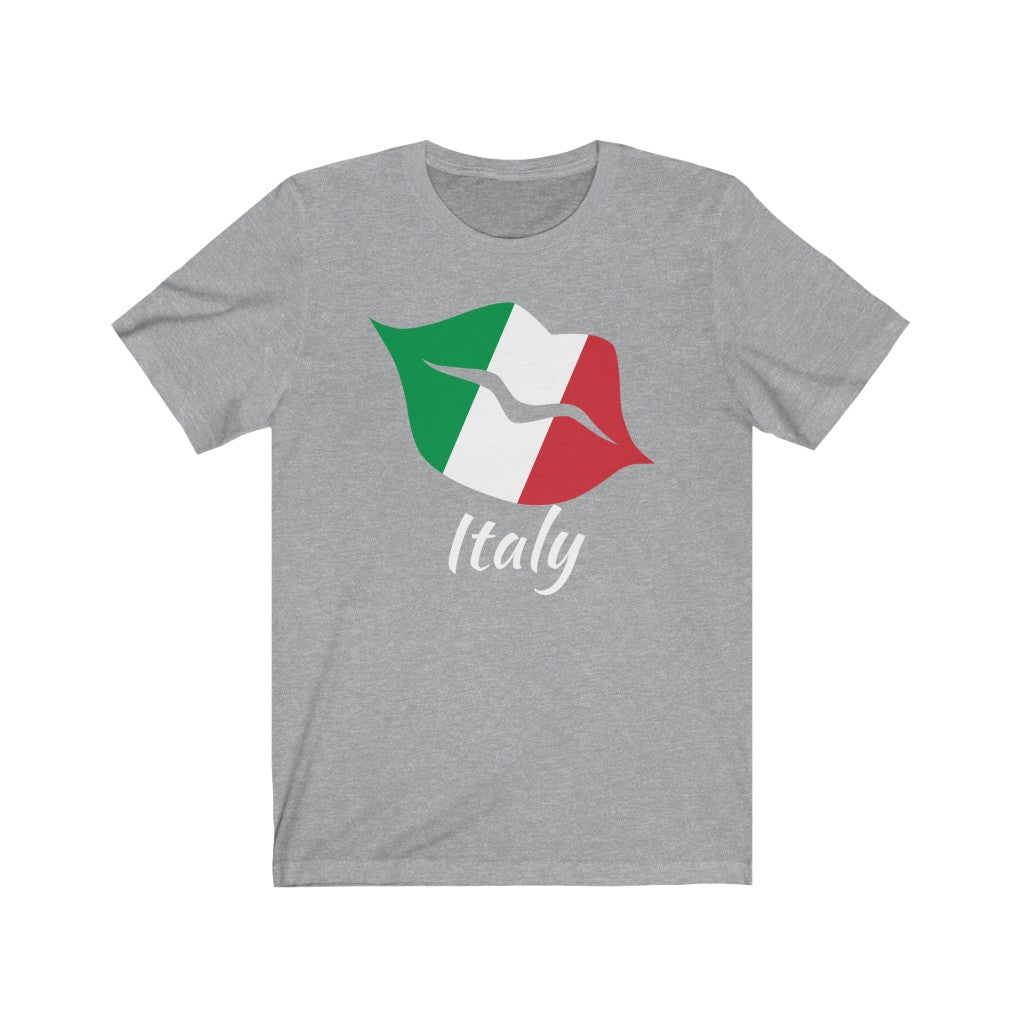 Italy Lips Flag Premium Tee 2 - Unisex