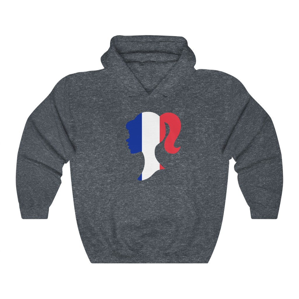 France Girl Flag Hoodie Sweatshirt - Unisex