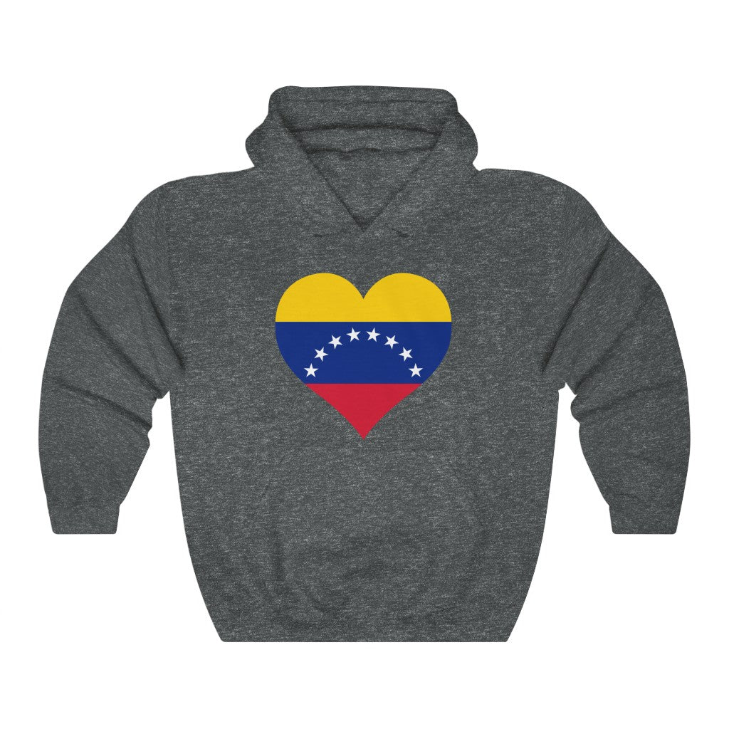 Venezuela Heart Flag Hoodie Sweatshirt - Unisex