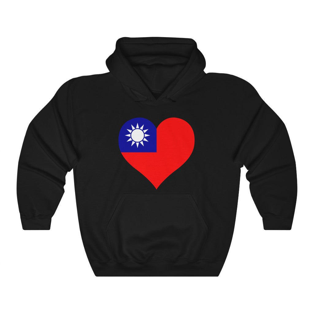 Republic of China - Taiwan Heart Flag Hoodie Sweatshirt - Unisex