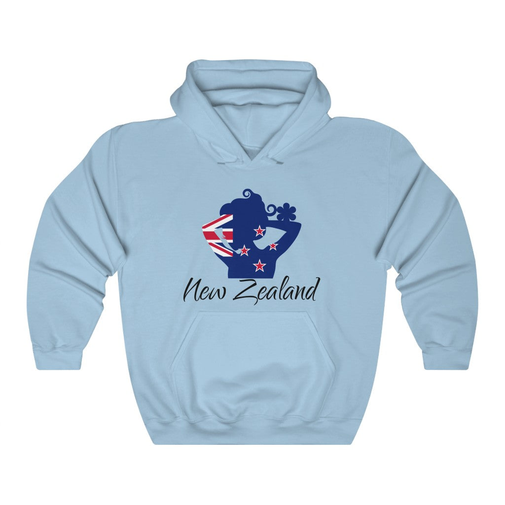 New Zealand Lady Flag Hoodie Sweatshirt 1 - Unisex