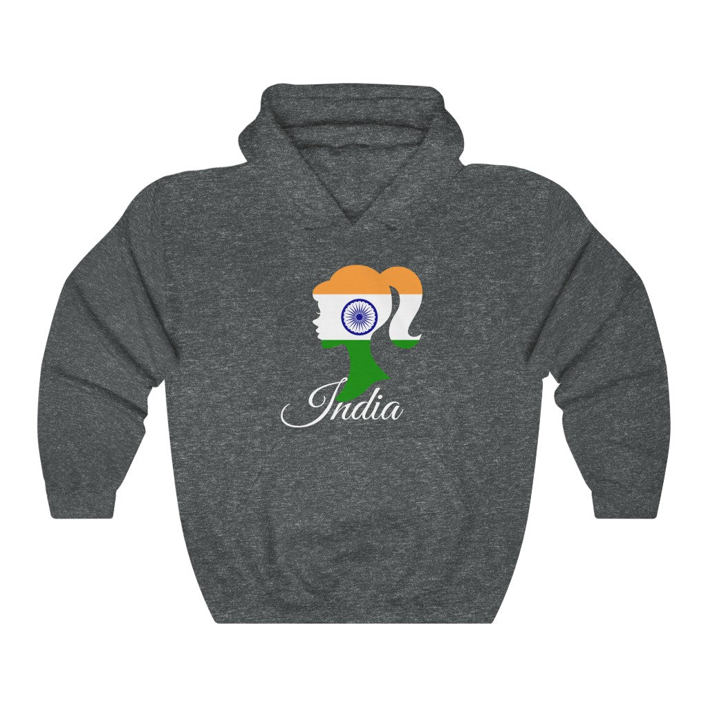 India Girl Flag Hoodie Sweatshirt 2 - Unisex