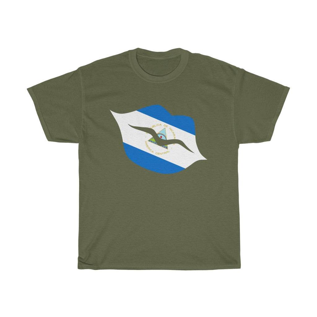 Nicaragua Lips Flag Standard Tee - Unisex
