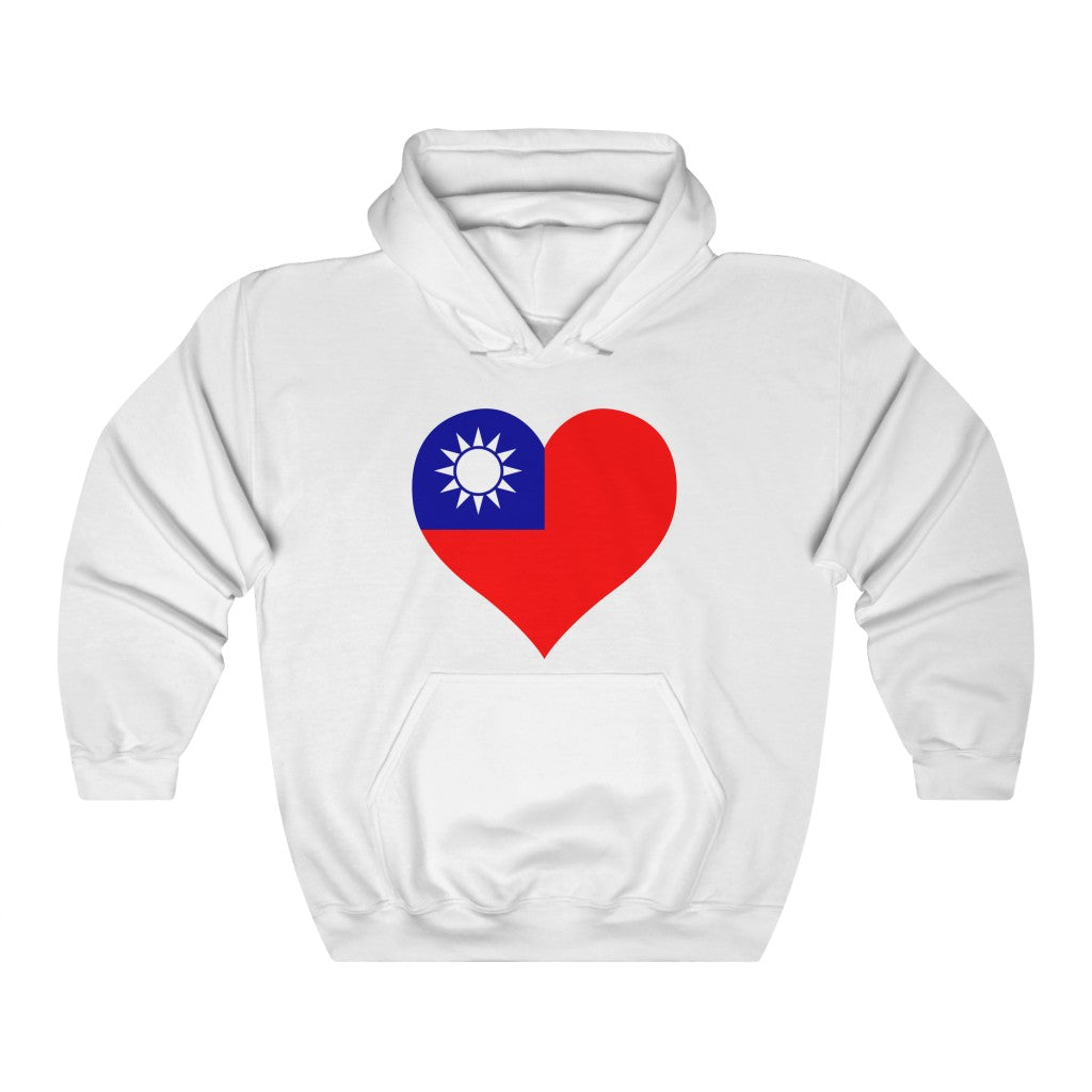 Republic of China - Taiwan Heart Flag Hoodie Sweatshirt - Unisex