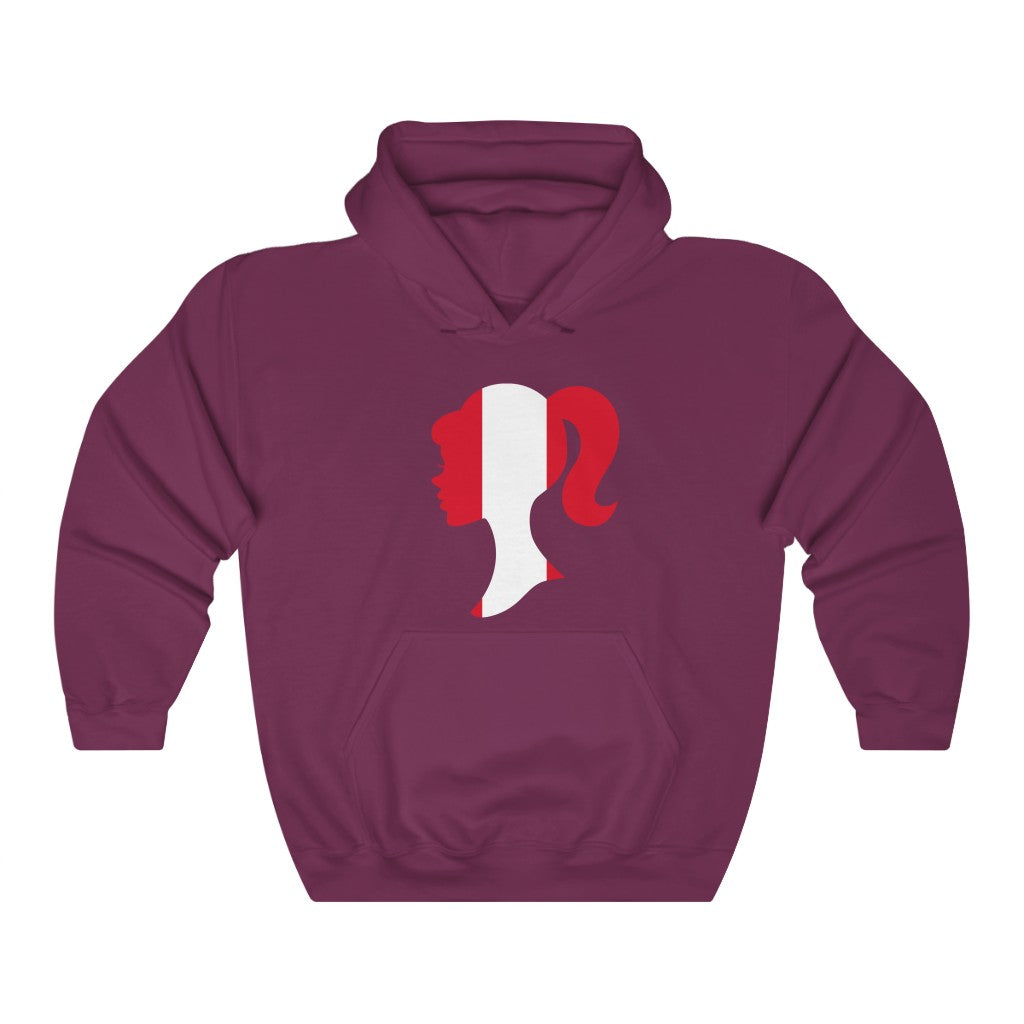 Peru Girl Flag Hoodie Sweatshirt - Unisex