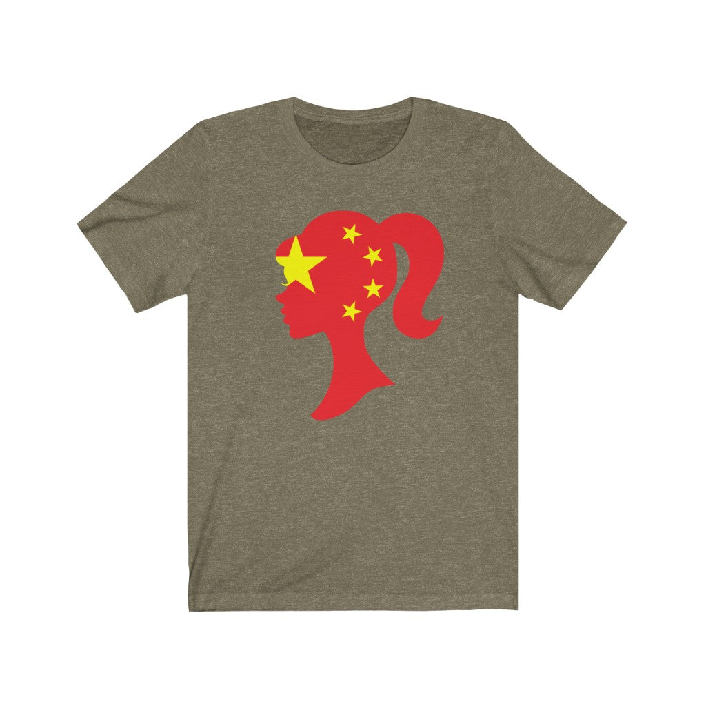 China Girl Flag Premium Tee - Unise