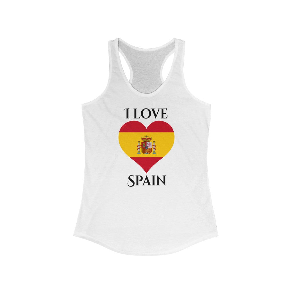 Spain Heart Flag Tank 1 - Women