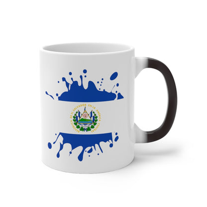 El Salvador Republic Splat Color Changing Mug