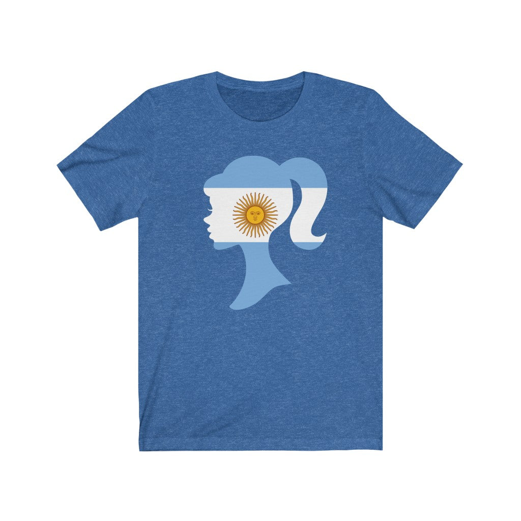 Argentina Girl Flag Premium Tee - Unisex
