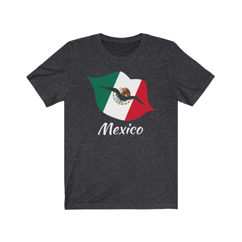 Mexico Lips Flag Premium Tee 2 - Unisex