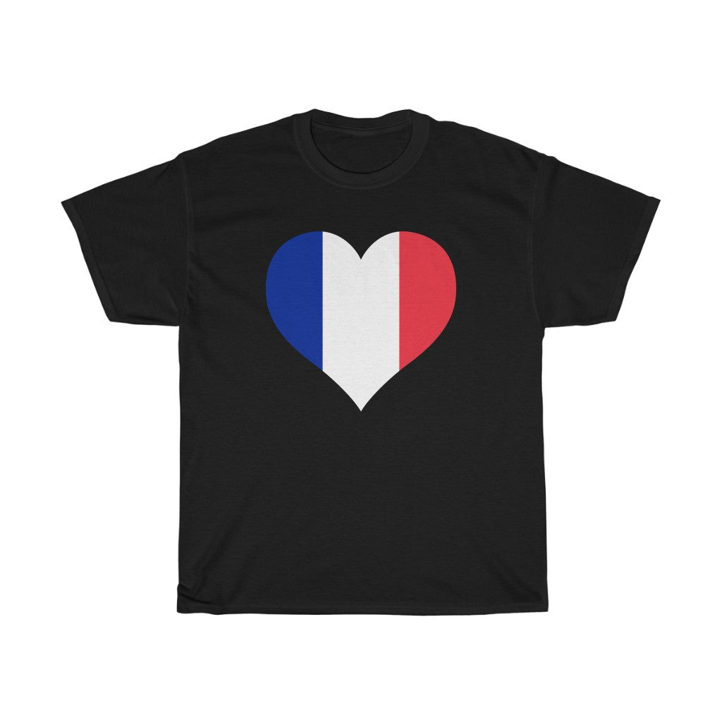 France Heart Flag Standard Tee - Unisex