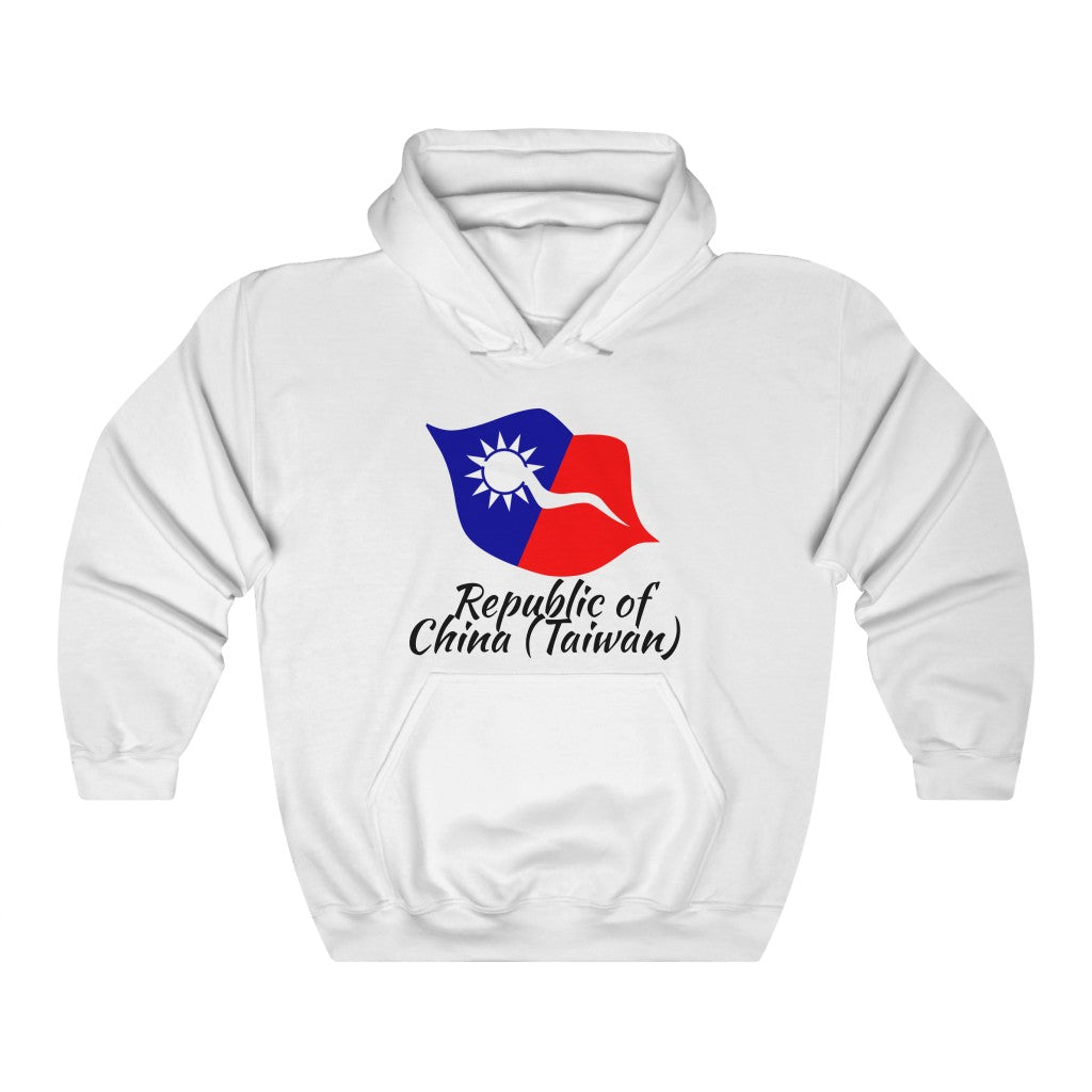 Republic of China - Taiwan Lips Flag Hoodie Sweatshirt 1 - Unisex