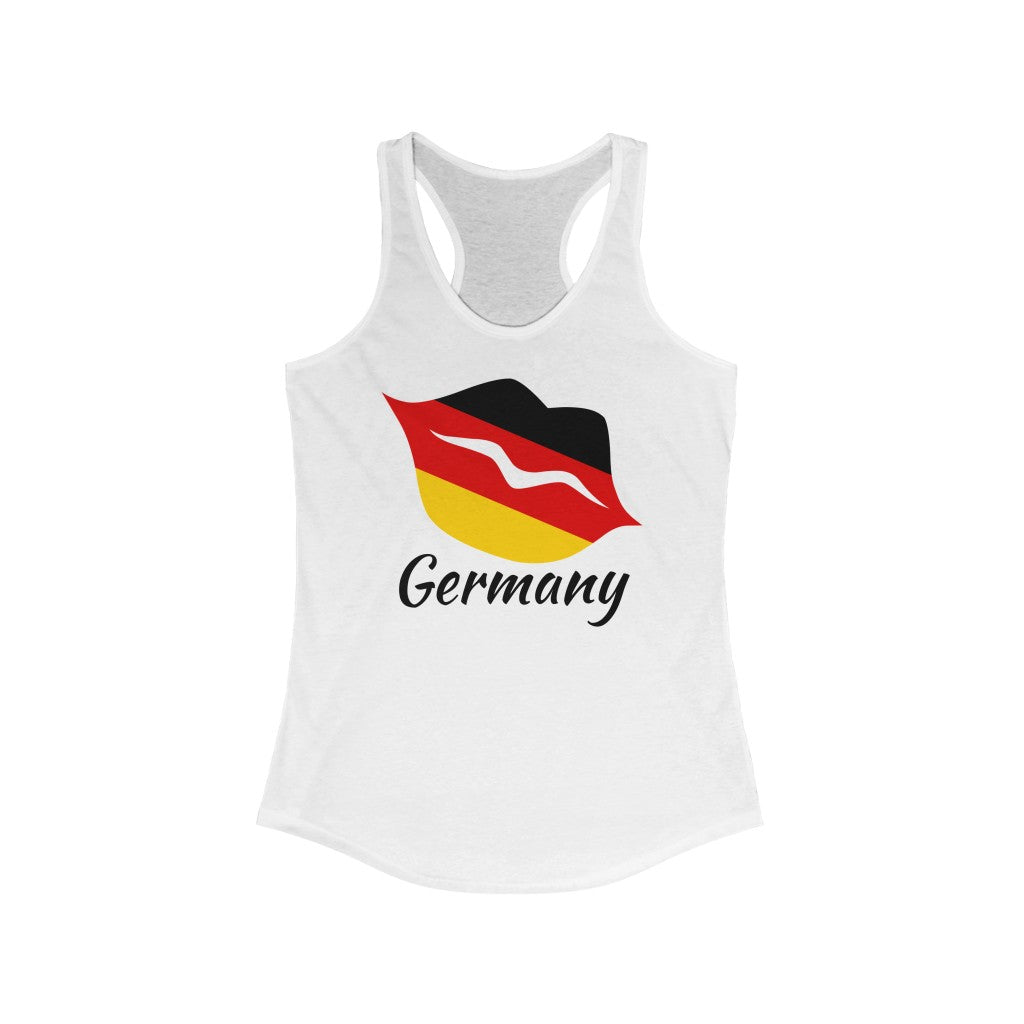 Germany Lips Flag Tank 1 - Women