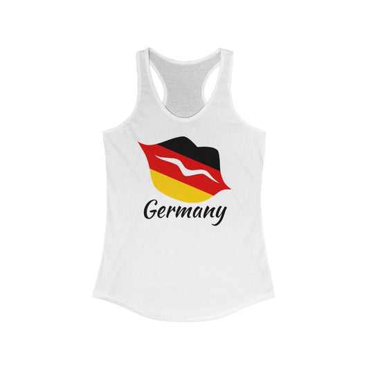 Germany Lips Flag Tank 1 - Women