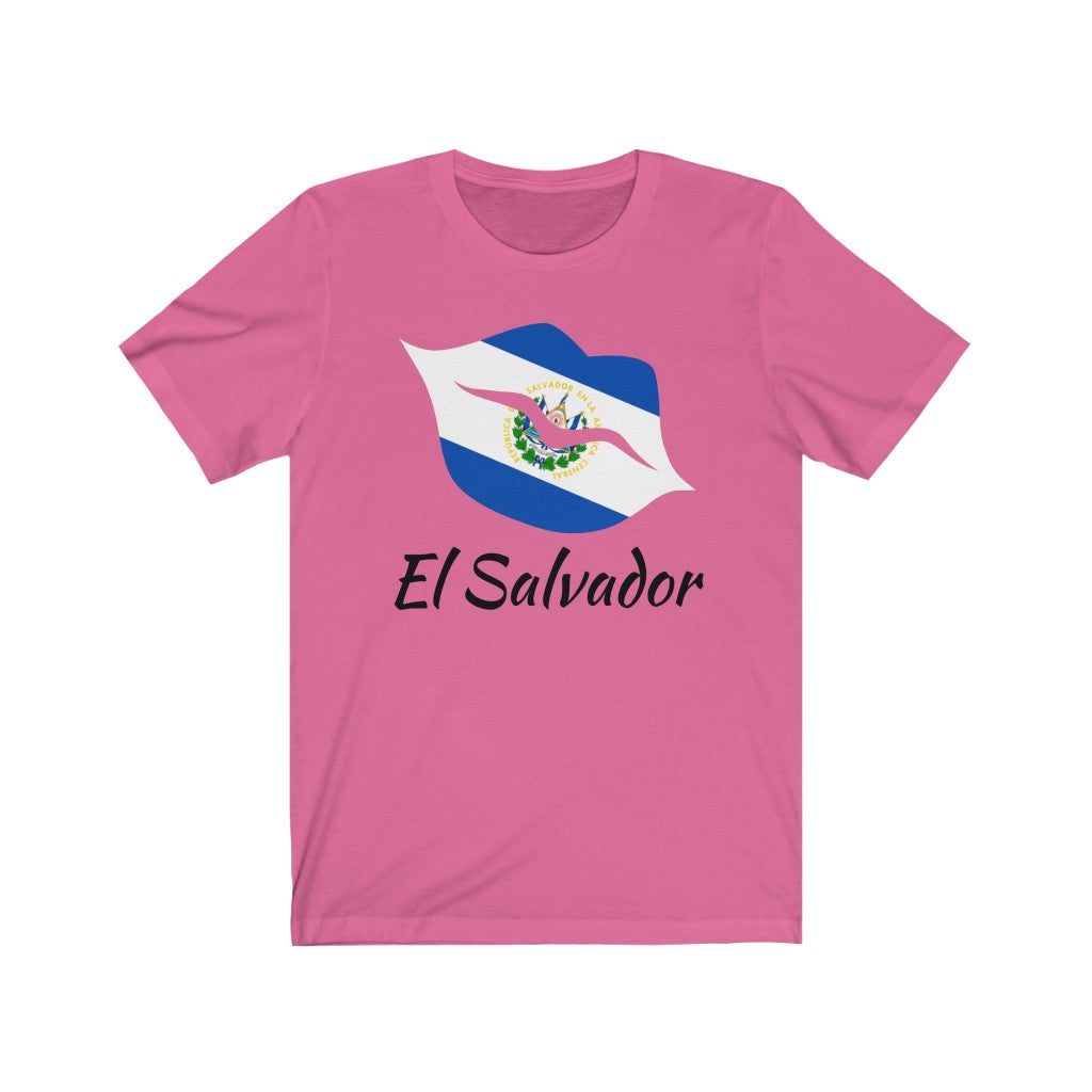 El Salvador Lips Flag Premium Tee 1 - Unisex