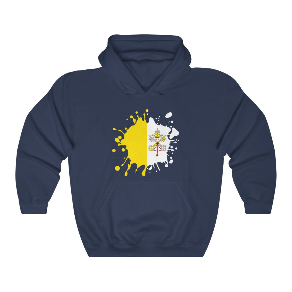 Holy See Splat Flag Hoodie Sweatshirt - Unisex