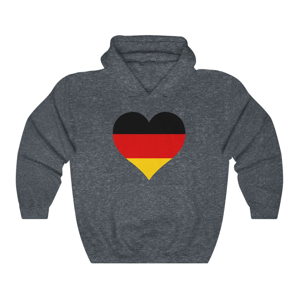 Germany Heart Flag Hoodie Sweatshirt - Unisex