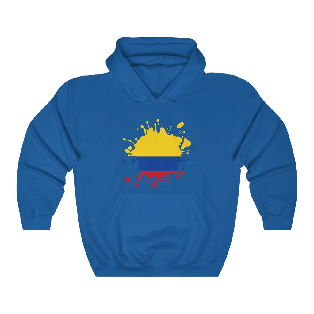 Colombia Splat Flag Hoodie Sweatshirt - Unisex