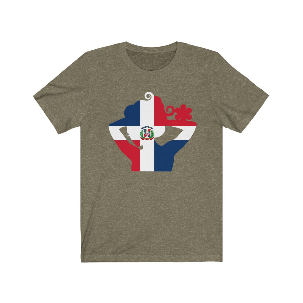 Dominican Republic Lady Flag Premium Tee - Unisex