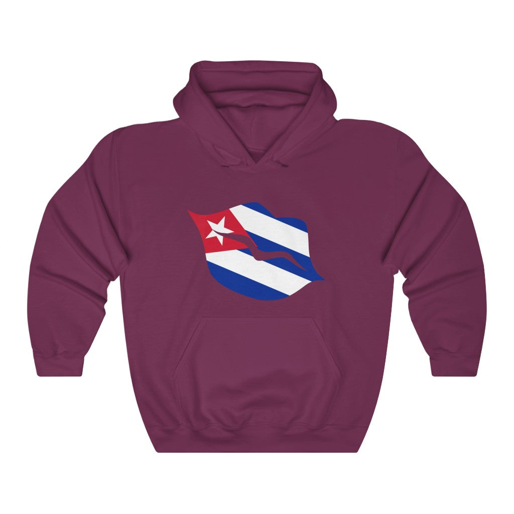 Cuba Lips Flag Hoodie Sweatshirt - Unisex