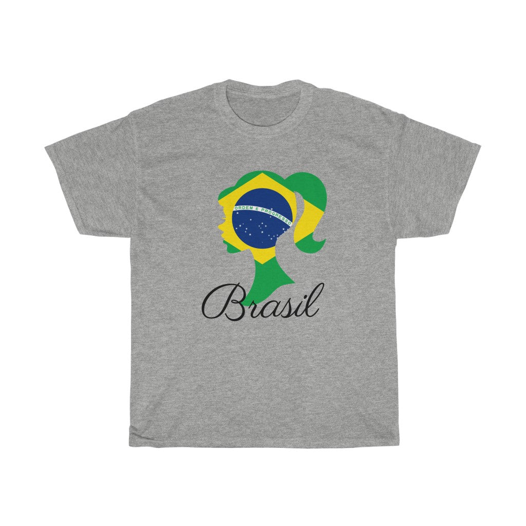 Brazil (Brasil) Girl Flag Standard Tee 1 - Unisex