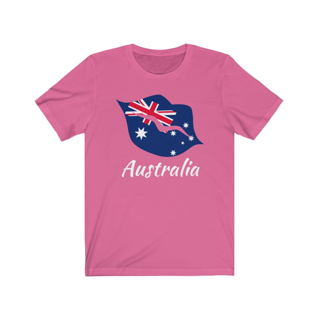 Australia Lips Flag Premium Tee 2 - Unisex