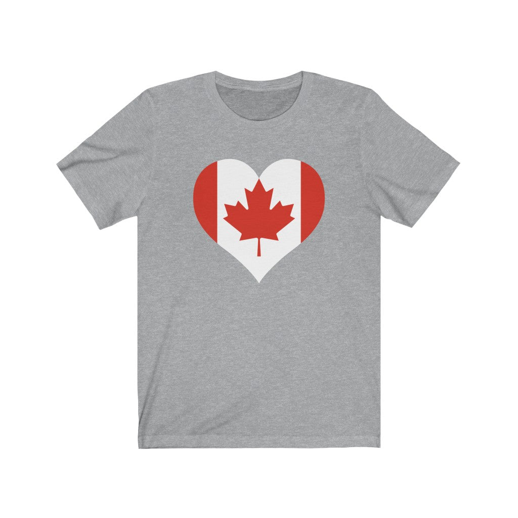 Canada Heart Flag Premium Tee - Unisex
