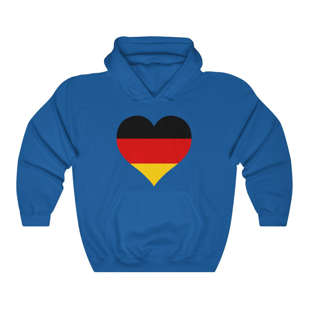 Germany Heart Flag Hoodie Sweatshirt - Unisex