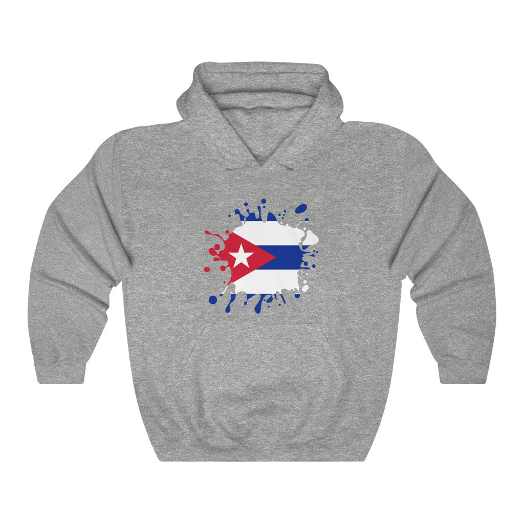 Cuba Splat Flag Hoodie Sweatshirt - Unisex