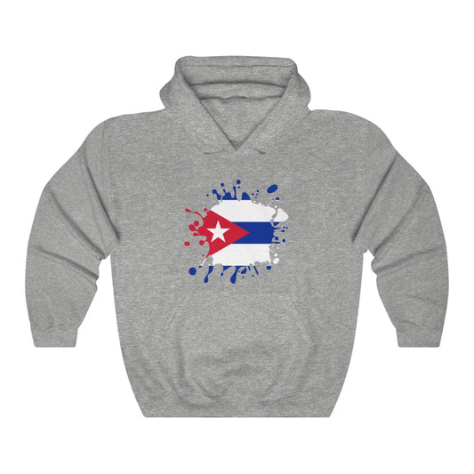 Cuba Splat Flag Hoodie Sweatshirt - Unisex