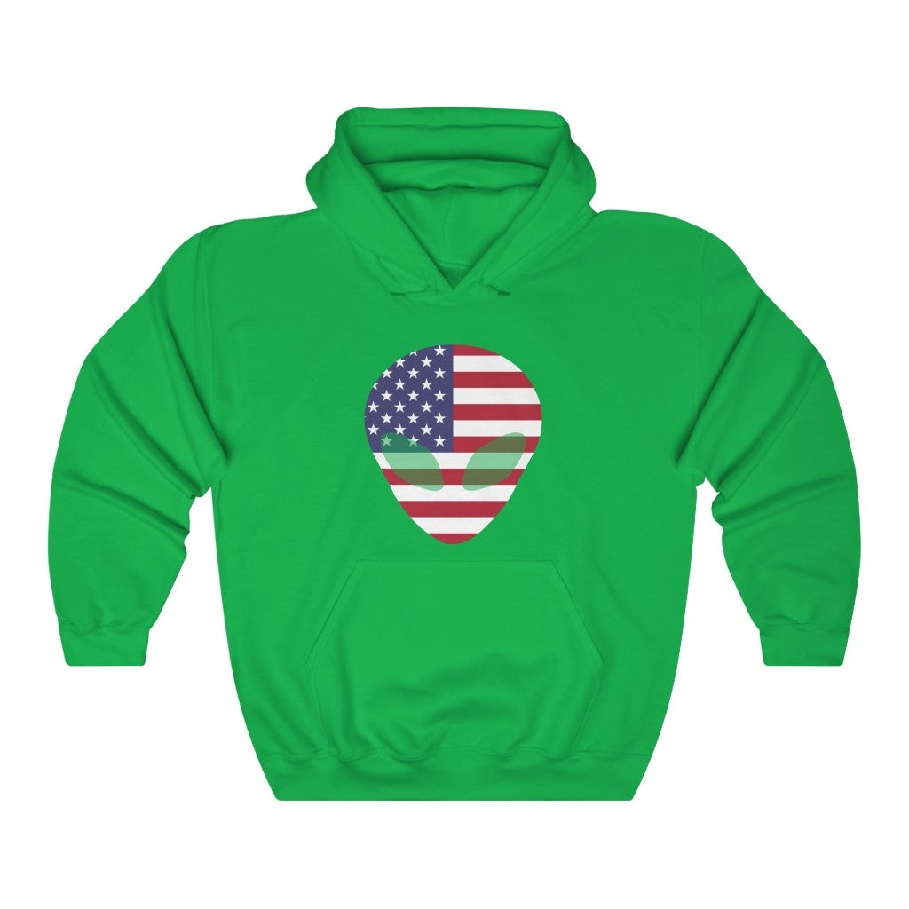 United States Alien Flag Hoodie Sweatshirt - Unisex