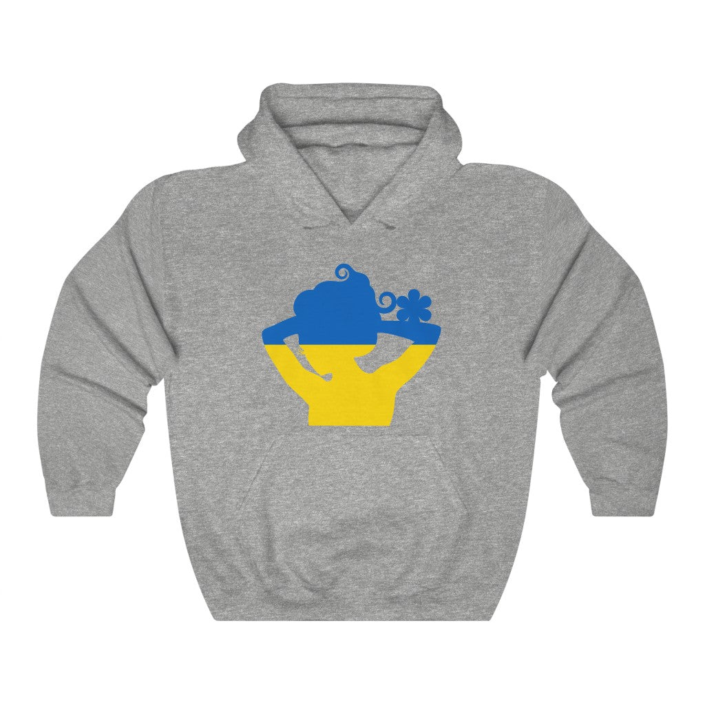 Ukraine Lady Flag Hoodie Sweatshirt - Unisex