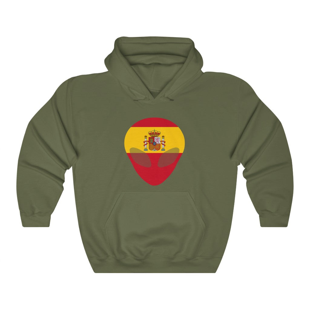 Spain Alien Flag Hoodie Sweatshirt - Unisex