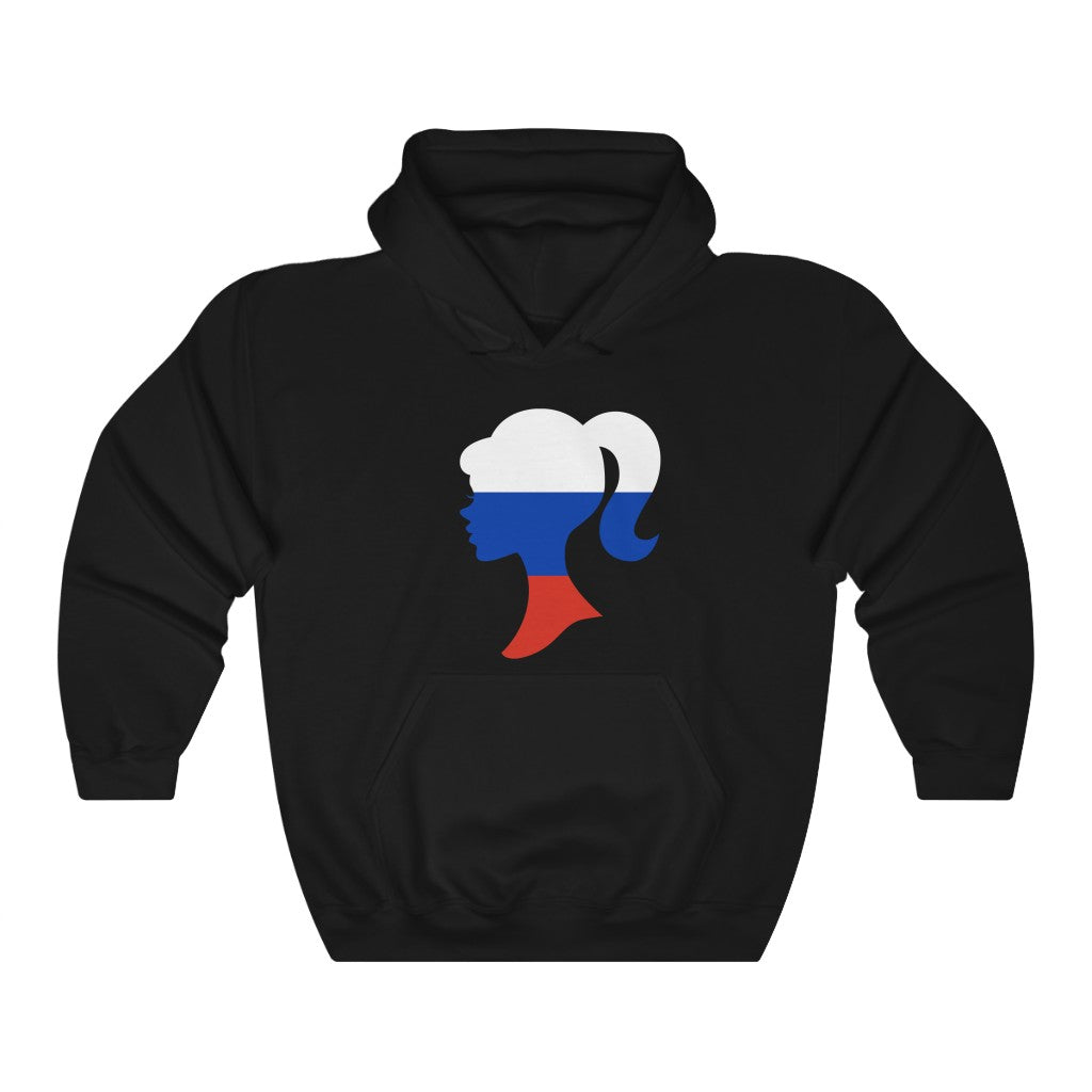 Russia Girl Flag Hoodie Sweatshirt - Unisex