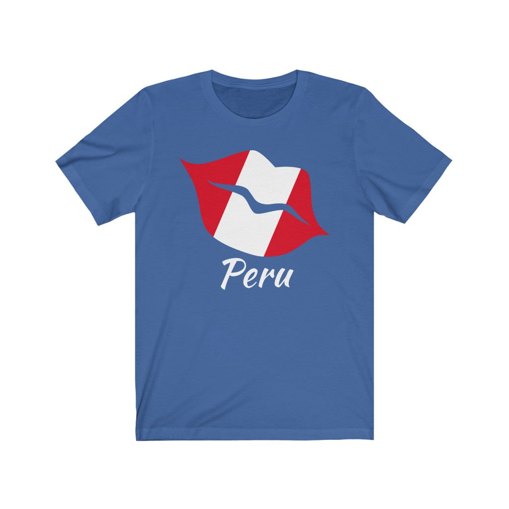 Peru Lips Flag Premium Tee 2 - Unisex