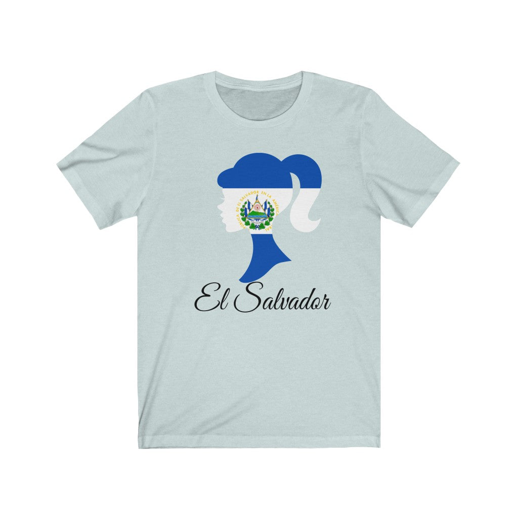 El Salvador Girl Flag Premium Tee 1 - Unisex