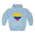 Colombia Heart Flag Hoodie Sweatshirt - Unisex