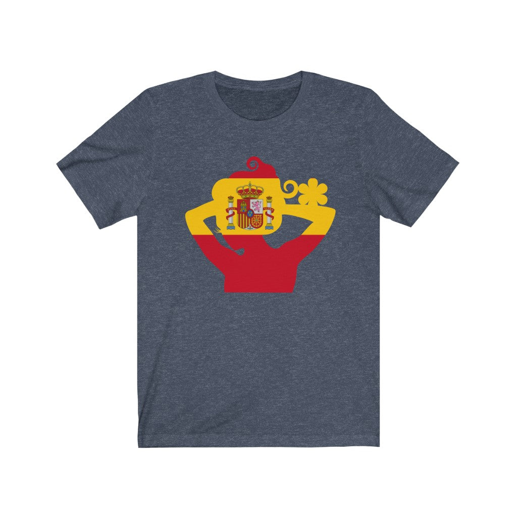 Spain Lady Flag Premium Tee - Unisex
