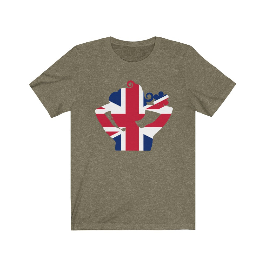 United Kingdom Lady Flag Premium Tee - Unisex