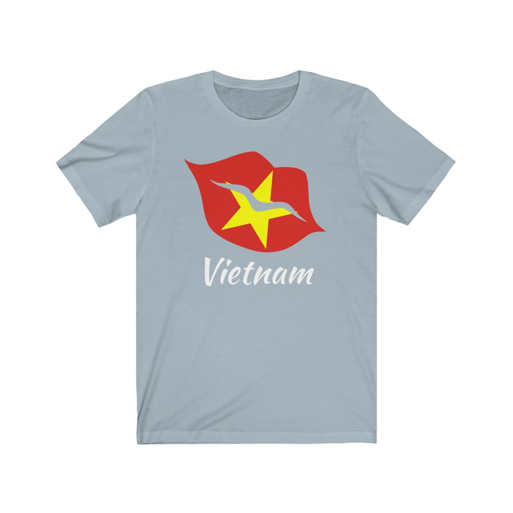 Vietnam Lips Flag Premium Tee 2 - Unisex