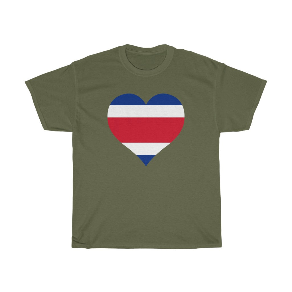 Costa Rica Heart Flag Standard Tee - Unisex