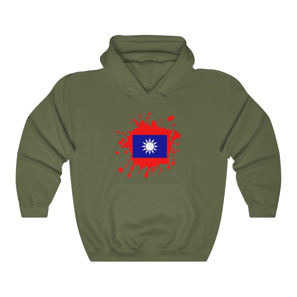 Republic of China (Taiwan) Splat Flag Hoodie Sweatshirt - Unisex