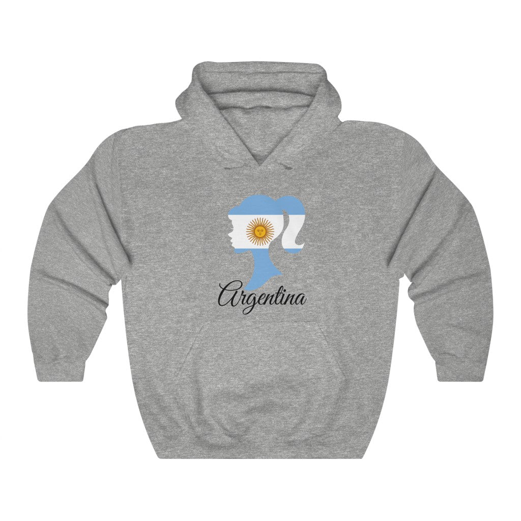 Argentina Girl Flag Hoodie Sweatshirt 1 - Unisex