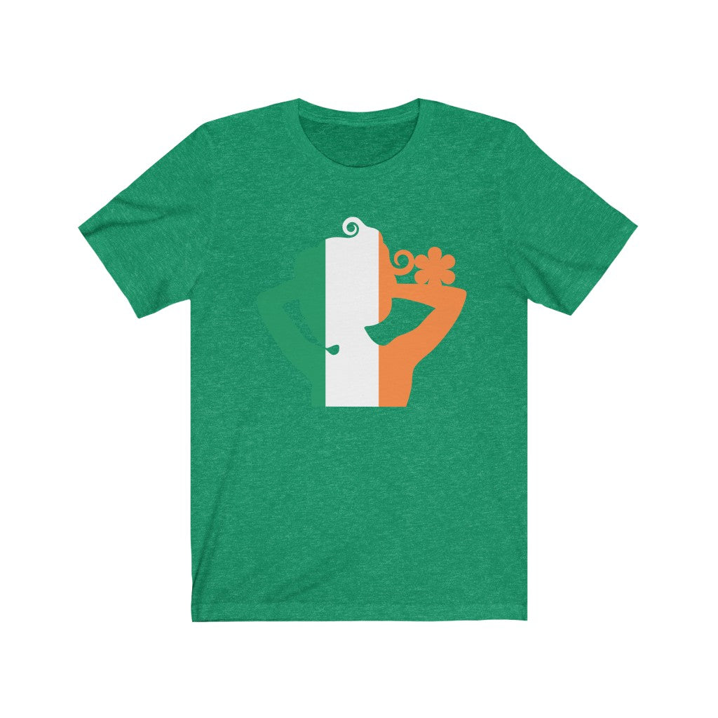 Ireland Lady Flag Premium Tee - Unisex