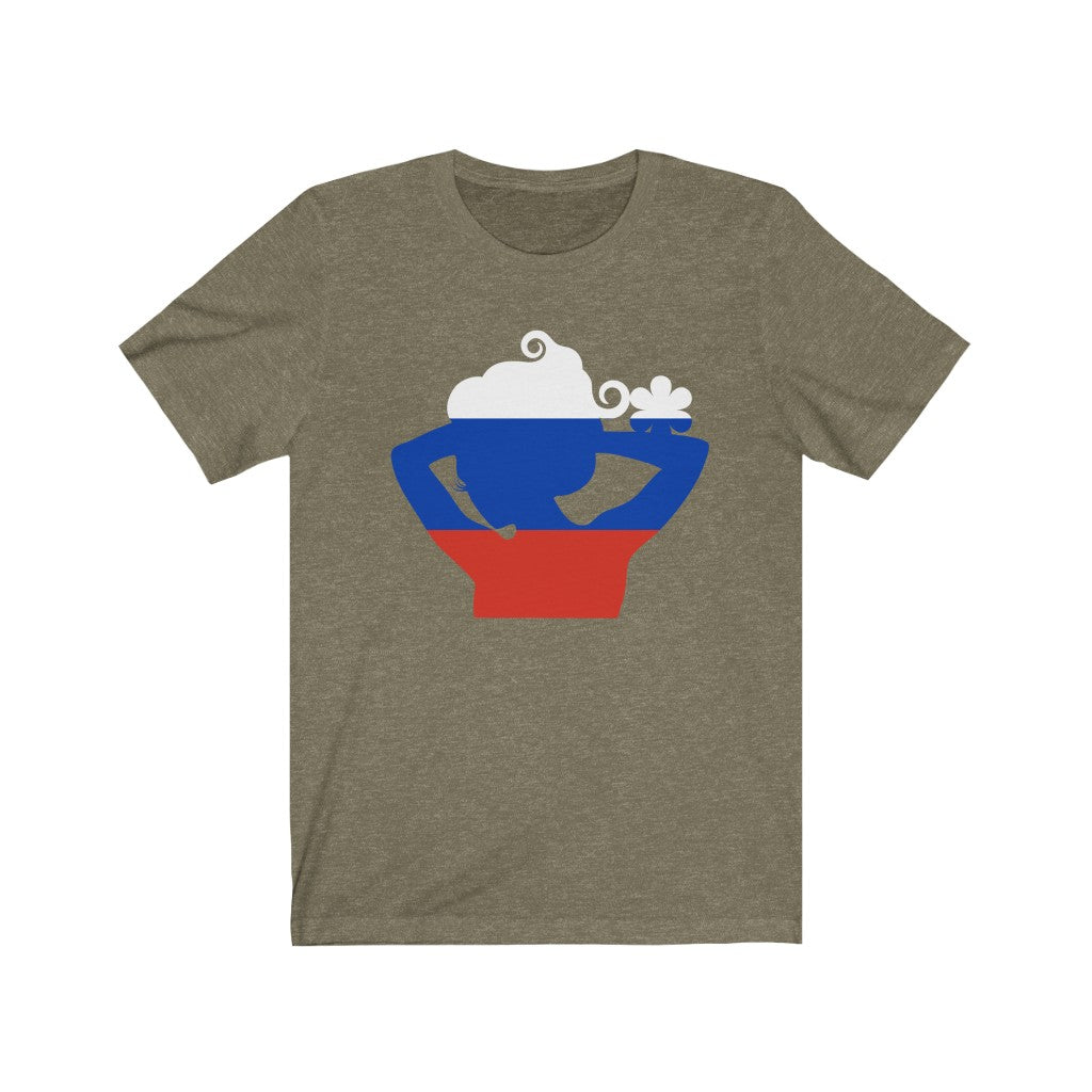 Russia Lady Flag Premium Tee - Unisex