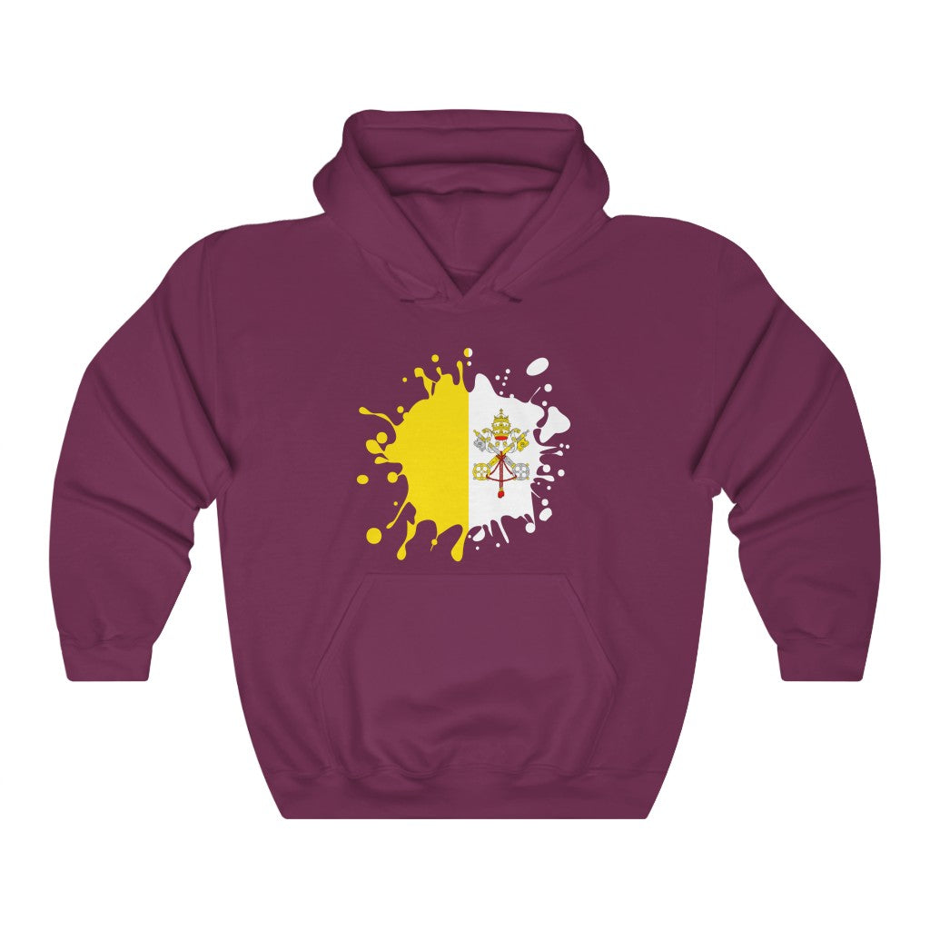 Holy See Splat Flag Hoodie Sweatshirt - Unisex