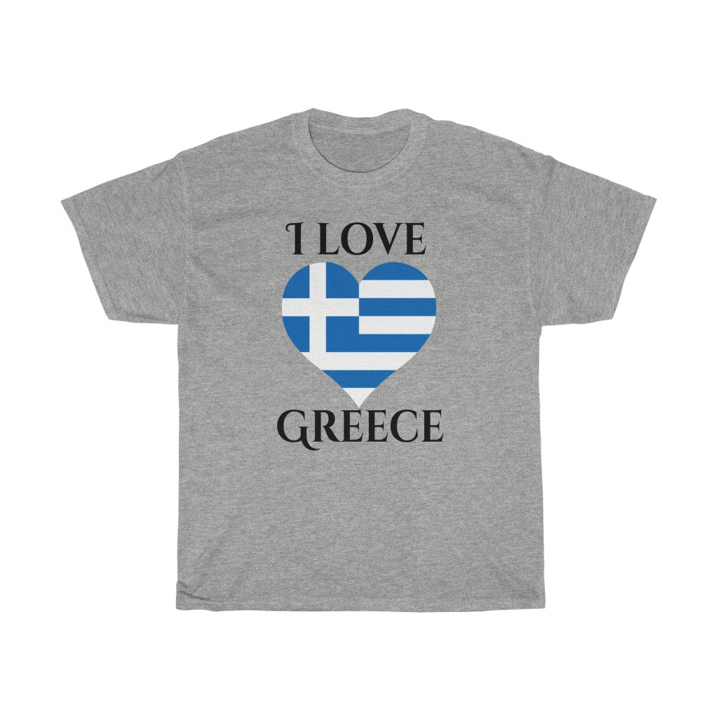 Greece Heart Flag Standard Tee 1 - Unisex