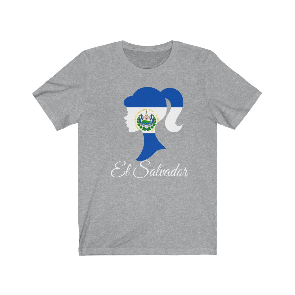 El Salvador Girl Flag Premium Tee 2 - Unisex